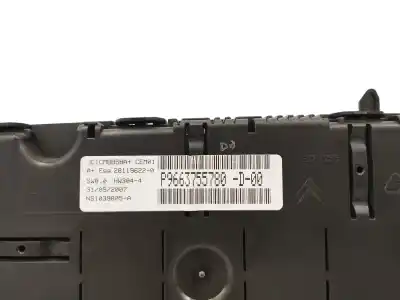 Peça sobressalente para automóvel em segunda mão quadrante por citroen c4 picasso 1.8 referências oem iam 9663755780  