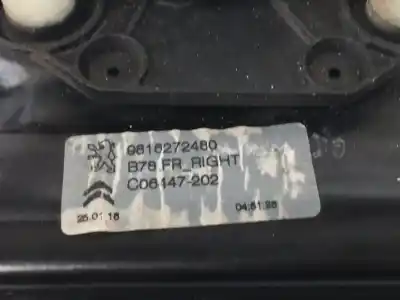 Peça sobressalente para automóvel em segunda mão elevador de vidros dianteiro direito por citroen c4 picasso ii 1.6 bluehdi 120 referências oem iam 9816272480  9816271180