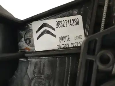 Автозапчастина б/у регулятор скла заднього правого для citroen c4 iii (ba_, bb_, bc_) 1.2 puretech 130 (bahnsa, bahnsb) посилання на oem iam 9832714280  