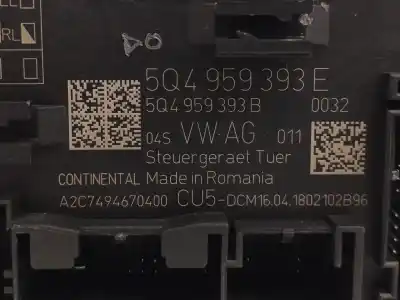 Second-hand car spare part electronic module for seat leon st (5f8) 2.0 tdi oem iam references 5q4959393e a2c7494670400 