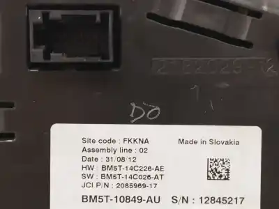 Second-hand car spare part dashboard for ford c-max 1.6 16v ti-vct cat oem iam references bm5t14c226ae bm5t10849au bm5t14c026at