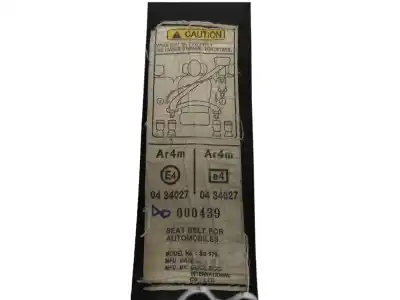Second-hand car spare part central rear seat belt for ssangyong rexton 2.9 turbodiesel cat oem iam references   