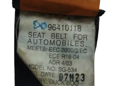 Peça sobressalente para automóvel em segunda mão cinto de segurança dianteiro direito por chevrolet aveo 1.4 cat referências oem iam 96410118  