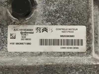 Автозапчасти б/у блок управления двигателем за citroen c4 picasso 1.2 12v e-thp / puretech ссылки oem iam 9826380880 a2c1619530001 