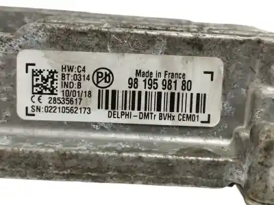 Автозапчасти б/у электронный модуль за citroen c4 picasso 1.2 12v e-thp / puretech ссылки oem iam 9819598180  