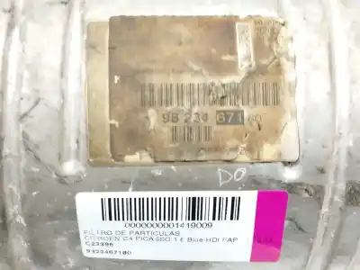 Pezzo di ricambio per auto di seconda mano filtro per particelle per citroen c4 picasso 1.6 blue-hdi fap riferimenti oem iam 9823467180  