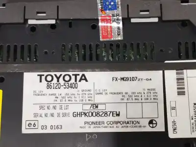 Second-hand car spare part audio system / radio cd for lexus is200 (ds2/is2) 2.2 d-cat oem iam references 8612053400  