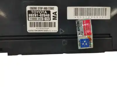 Second-hand car spare part electronic module for toyota auris (_e18_) 1.2 (nre185_) oem iam references 8926102040  