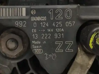 Second-hand car spare part alternator for opel corsa d 1.0 12v cat (a 10 xep / ldb) oem iam references 13222931 0124425057 120a