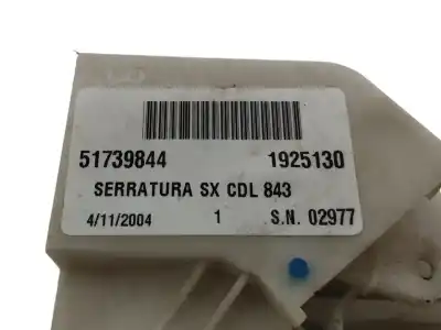 Pezzo di ricambio per auto di seconda mano serratura porta anteriore sinistra per lancia ypsilon (101) 1.2 8v riferimenti oem iam 51739844  