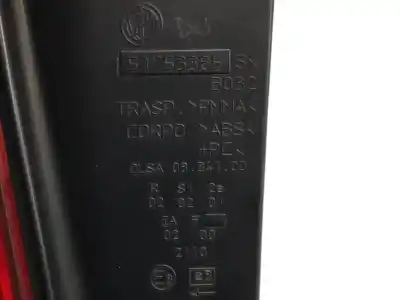 Second-hand car spare part left tailgate light for lancia ypsilon (101) 1.2 8v oem iam references 51753385  