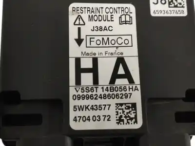 Second-hand car spare part airbag control unit for ford fusion (cbk) 1.6 tdci cat oem iam references 5s6t14b056ha  5wk43577
