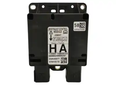 Tweedehands auto-onderdeel airbag besturingseenheid voor ford fusion (cbk) 1.6 tdci cat oem iam-referenties 5s6t14b056ha