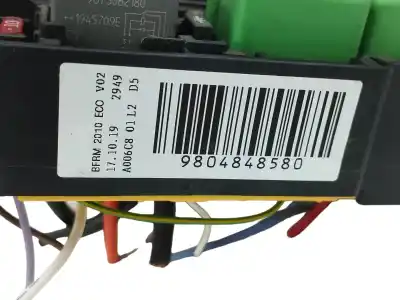 Автозапчасти б/у блок реле/предохранителей за peugeot rifter 1.5 bluehdi 100 ссылки oem iam 9804848580  