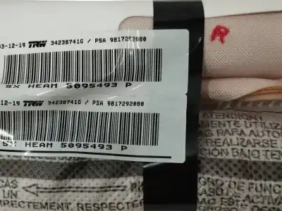 Автозапчасти б/у передняя правая подушка безопасности за peugeot rifter 1.5 bluehdi 100 ссылки oem iam 9817292080  