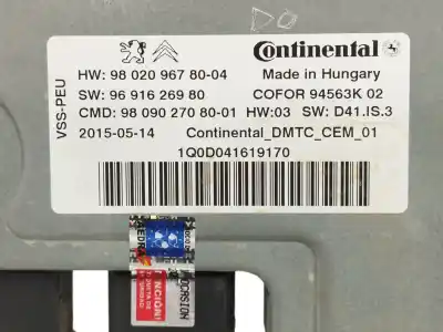 Second-hand car spare part electronic module for citroen c4 picasso 1.6 blue-hdi fap oem iam references 9802096780 9691626980 