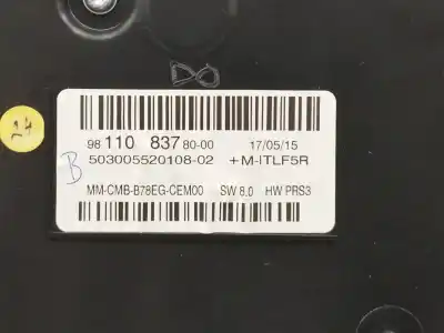 Second-hand car spare part dashboard for citroen c4 picasso 1.6 blue-hdi fap oem iam references 9811083780  