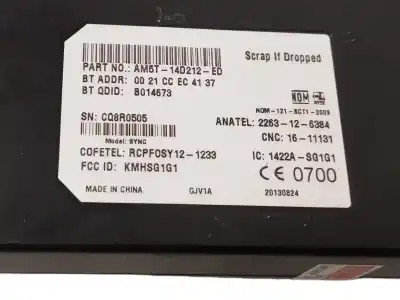 Second-hand car spare part electronic module for ford c-max (ceu) 1.0 ecoboost cat oem iam references am5t14d212ed  