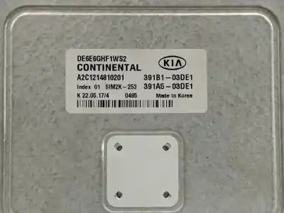 Second-hand car spare part ecu engine control for kia niro drive oem iam references 391b103de1  a2c1214810201