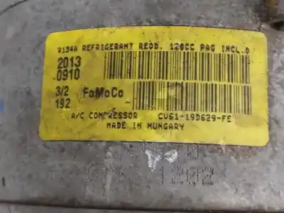Peça sobressalente para automóvel em segunda mão compressor de ar condicionado a/a a/c por ford c-max (ceu) 1.0 ecoboost cat referências oem iam cv6119d629fe  