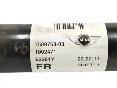 Автозапчастина б/у передня права трансмісія для mini mini (r56) one посилання на oem iam 7589768  