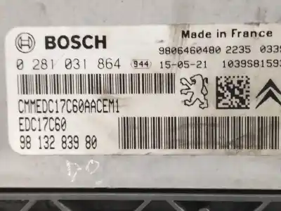 Second-hand car spare part ecu engine control for citroen c4 picasso 1.6 blue-hdi fap oem iam references 9813283980  0281031864