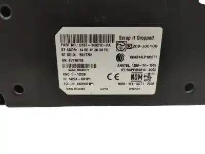Pezzo di ricambio per auto di seconda mano modulo elettronico per ford ka+ ultimate riferimenti oem iam d1bt14d212ra  
