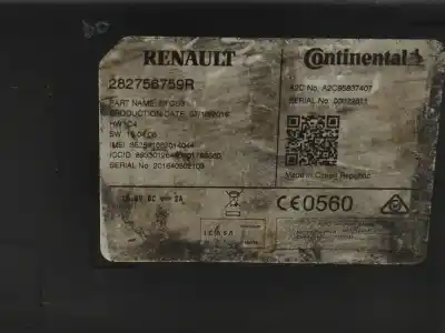 Second-hand car spare part electronic module for renault clio iv zen oem iam references 282756759r  a2c95837407