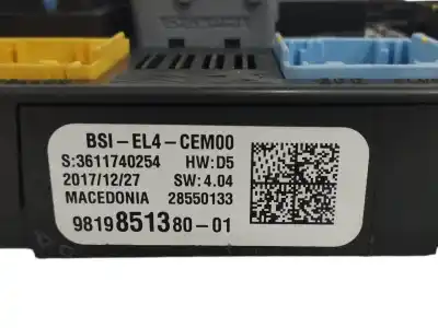 İkinci el araba yedek parçası röle/sigorta kutusu için citroen c4 picasso 1.2 12v e-thp / puretech oem iam referansları 9819851380  