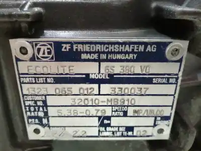 Second-hand car spare part gearbox for renault maxity 2.5 diesel oem iam references 6s380v0  