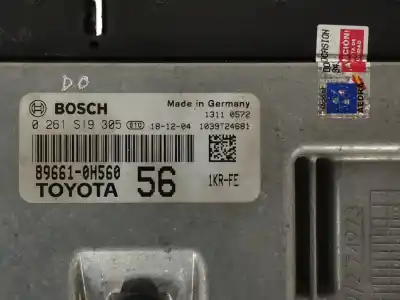 Second-hand car spare part ecu engine control for toyota aygo 1.0 cat oem iam references 896610h560 0261s19305 