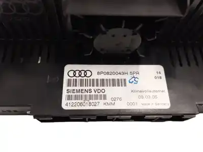 Second-hand car spare part climate control for audi a3 (8p1) 2.0 tdi 16v oem iam references 8p0820043h  