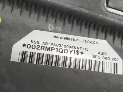 Peça sobressalente para automóvel em segunda mão airbag dianteiro direito por audi a3 (8p1) 2.0 tdi 16v referências oem iam 8p0880202  