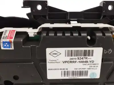 Peça sobressalente para automóvel em segunda mão quadrante por renault clio iv technofeel referências oem iam 248109247r  vpcrrf10849yd
