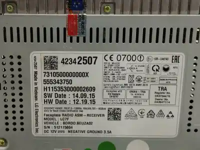 Peça sobressalente para automóvel em segunda mão display gps / multimídia por opel corsa e selective referências oem iam 42342507  555343750