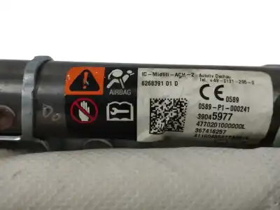 Second-hand car spare part front left curtain airbag for opel corsa e selective oem iam references 39045977  