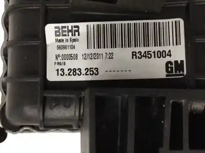 Peça sobressalente para automóvel em segunda mão intercooler por opel meriva b 1.7 16v cdti referências oem iam 13283253  