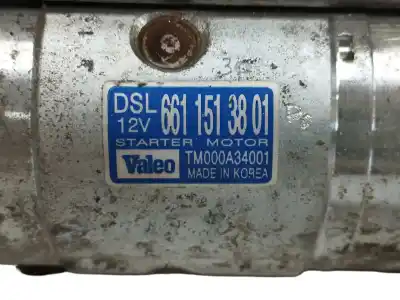 Pezzo di ricambio per auto di seconda mano motorino di avviamento per ssangyong rexton 2.7 turbodiesel cat riferimenti oem iam 6611513801  tm000a34001