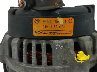 Peça sobressalente para automóvel em segunda mão alternador por ssangyong kyron 2.0 referências oem iam a6641540102  115a