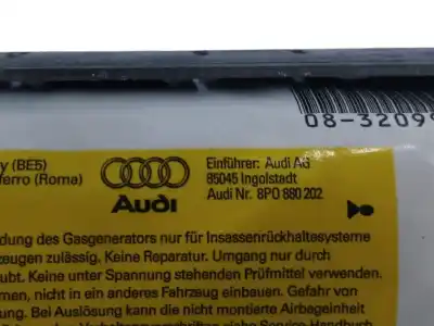 Peça sobressalente para automóvel em segunda mão airbag dianteiro direito por audi a3 (8p1) 1.9 tdi referências oem iam 8p0880202  
