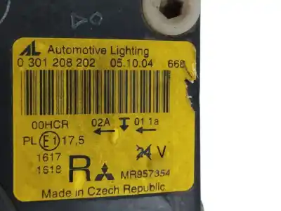 Gebrauchtes Autoersatzteil rechter scheinwerfer zum mitsubishi colt berlina 5 (z30a) 1.1 invite (d) oem-iam-referenzen 0301208202  