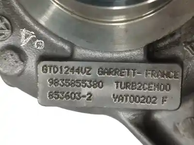 Peça sobressalente para automóvel em segunda mão turbocompresor por citroen c3 1.5 blue-hdi fap referências oem iam 9835855380 6536002 gtd1244vz