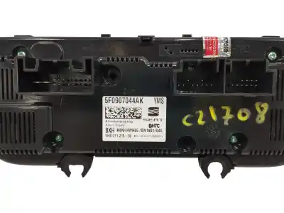 Peça sobressalente para automóvel em segunda mão comando de sofagem (chauffage / ar condicionado) por seat leon (5f1) 1.4 16v tsi act referências oem iam 5f0907044ak  5hb01121580