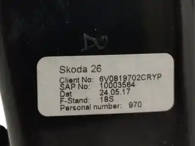 Автозапчасти б/у аэрационная решетка за skoda fabia combi 1.0 mpi ссылки oem iam 6v0819701cryp  