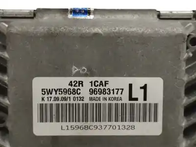 Second-hand car spare part ecu engine control for chevrolet aveo 1.2 cat oem iam references 96983177  5wy5968c