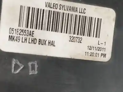 Second-hand car spare part left headlight for jeep compass (2008-2011) 2.2 crdi oem iam references 05182553ae  