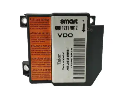 Peça sobressalente para automóvel em segunda mão centralina de airbag por smart fortwo coupé (450) 0.7 (450.352, 450.332) referências oem iam 0001211v012