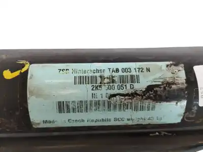 Second-hand car spare part rear axle for volkswagen caddy ka/kb (2c) 2.0 tdi oem iam references 2k5500051d  