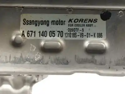 Second-hand car spare part egr cooler for ssangyong rodius ii 2.0 xdi oem iam references   