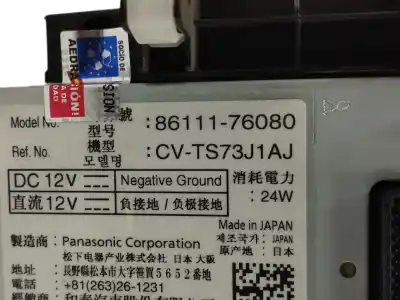 Second-hand car spare part multifunction display for lexus ct 1.8 16v cat (híbrido) oem iam references 8611176080  cv-ts73j1aj